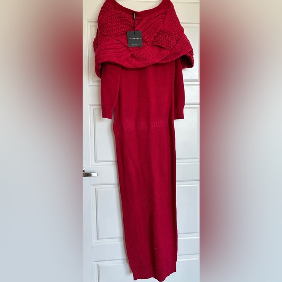 JLUXLABEL • Red Cecyl Knit Sweater Dress • Small • NWT • READ INFO - Picture 3 of 6